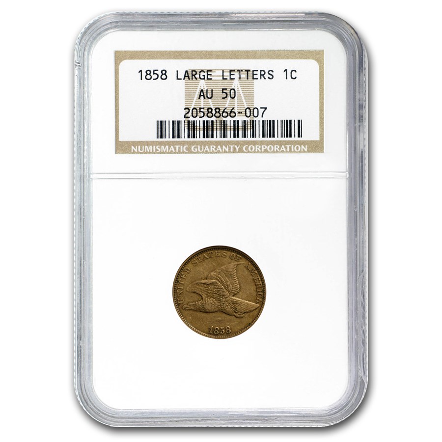 Buy 1858 Flying Eagle Cent Large Letters AU 50 NGC APMEX Buy 1858 flying eagle cent large letters au 50 ngc apmex
