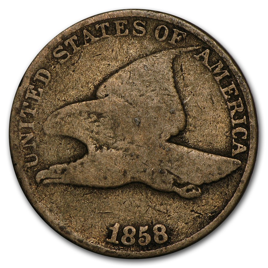 1858 Flying Eagle Cent Large Letters Good