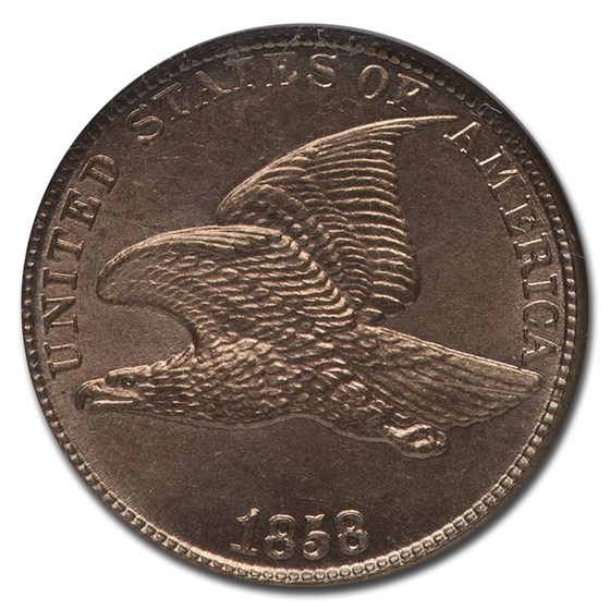 Buy 1858 Flying Eagle Cent Large Letters MS-66 NGC | APMEX