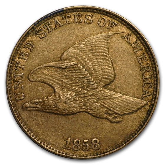 1858 Flying Eagle Cent Large Letters XF 1858 Flying Eagle Cent Large Letters XF