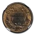 1858 Flying Eagle Cent MS-63 NGC (Small Letters)