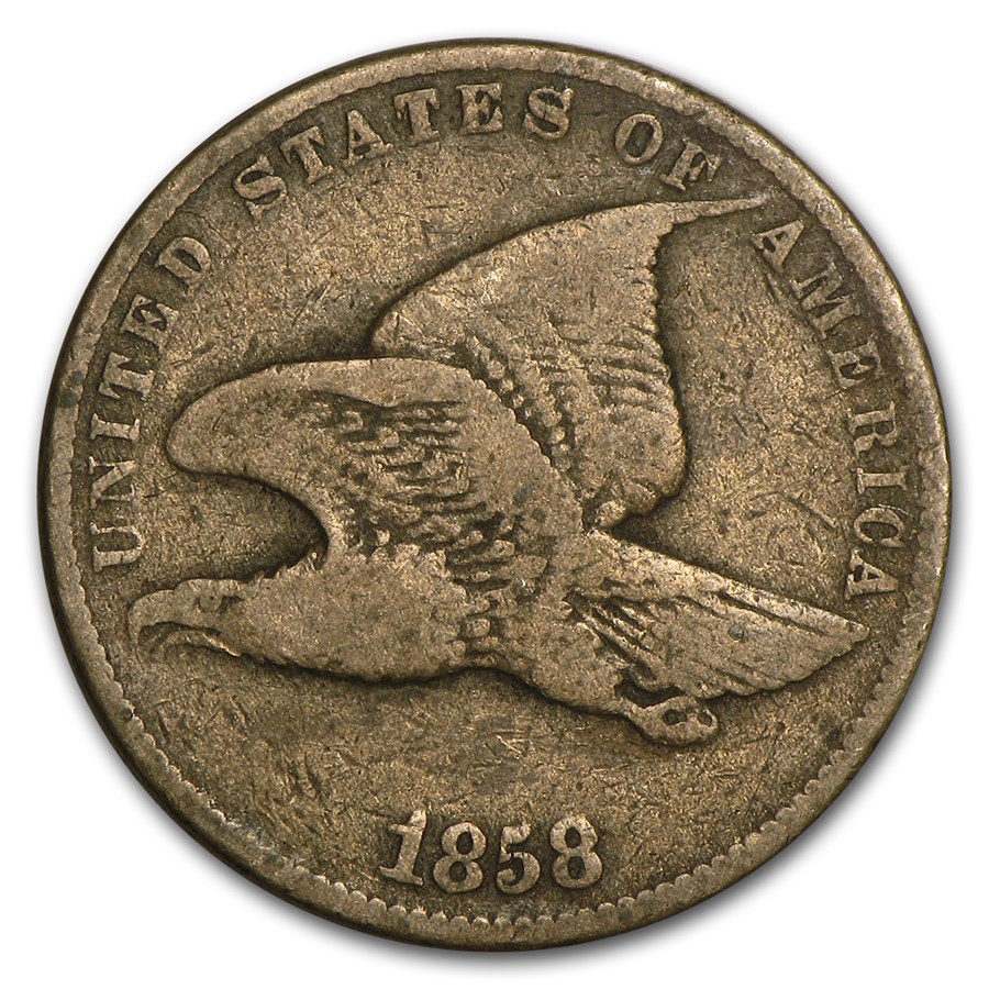 1858 Flying Eagle Cent Small Letters Fine