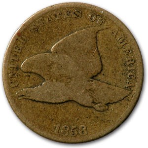 1858 Flying Eagle Cent Small Letters Good