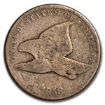 1858 Flying Eagle Cent Small Letters VG Details