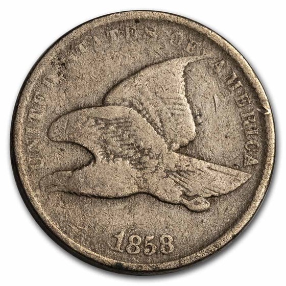 1858 Flying Eagle Cent Small Letters VG