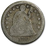 1858 Liberty Seated Dime Good