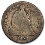 1858 Liberty Seated Half Dime Good