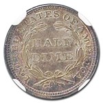 1858 Liberty Seated Half Dime MS-66 NGC