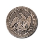 1858 Liberty Seated Half Dollar AG