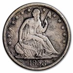 1858 Liberty Seated Half Dollar VF