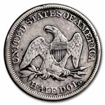 1858 Liberty Seated Half Dollar VF