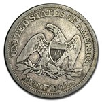 1858 Liberty Seated Half Dollar VG