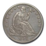 1858 Liberty Seated Half Dollar XF-45 PCGS