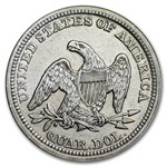1858 Liberty Seated Quarter AU