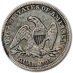 1858 Liberty Seated Quarter Fine