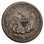 1858 Liberty Seated Quarter VF