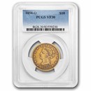 1858-O $10 Liberty Gold Eagle VF-30 PCGS