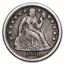 1858-O Liberty Seated Dime XF