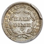 1858-O Liberty Seated Half Dime MS-63 PCGS
