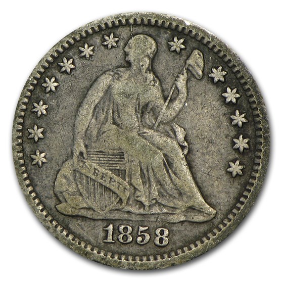 1858-O Liberty Seated Half Dime VF 1858-O Liberty Seated Half Dime VF