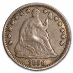 1858-O Liberty Seated Half Dime XF