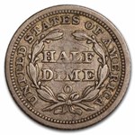 1858-O Liberty Seated Half Dime XF