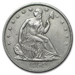 1858-O Liberty Seated Half Dollar AU