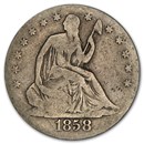 1858-O Liberty Seated Half Dollar Good