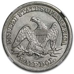 1858-O Liberty Seated Half NGC (SS-Republic Shipwreck) w/Book