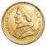 1858 R XIII Papal States Italy Gold 2.5 Scudi MS-64 NGC