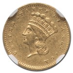 1858-S $1 Indian Head Gold XF-45 NGC