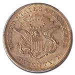 1858-S $20 Liberty Gold Double Eagle AU-50 PCGS