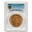 1858-S $20 Liberty Gold Double Eagle AU-53 PCGS