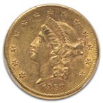 1858-S $20 Liberty Gold Double Eagle AU-55 PCGS