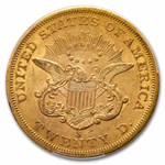1858-S $20 Liberty Gold Double Eagle AU-58 PCGS