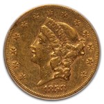 1858-S $20 Liberty Gold Double Eagle XF-40 PCGS