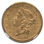 1858-S $20 Liberty Gold Double Eagle XF-45 NGC