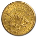 1858-S $20 Liberty Gold Double Eagle XF-45 PCGS