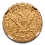 1858-S $5 Liberty Gold Half Eagle VF-35 NGC