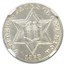 1858 Three Cent Silver MS-64 NGC