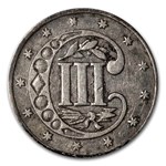 1858 Three Cent Silver VF