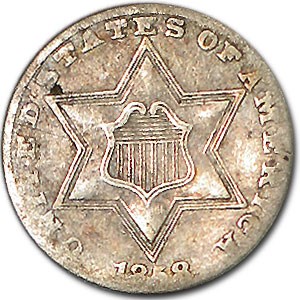 1858 Three Cent Silver VG