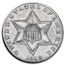 1858 Three Cent Silver XF