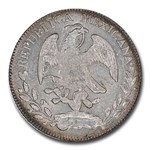 1858-Zs Mexico Silver 8 Reales MS-61 NGC