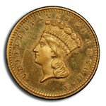 1859 $1 Indian Head Gold PR-65+ Cameo PCGS