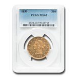 1859 $10 Liberty Gold Eagle MS-62 PCGS