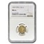 1859 $2.50 Liberty Gold Quarter Eagle Type-II MS-61 NGC