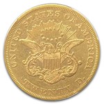 1859 $20 Liberty Gold Double Eagle AU-50 PCGS