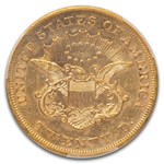 1859 $20 Liberty Gold Double Eagle AU-53 PCGS