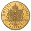 1859-A France Gold 100 Francs Napoleon III AU